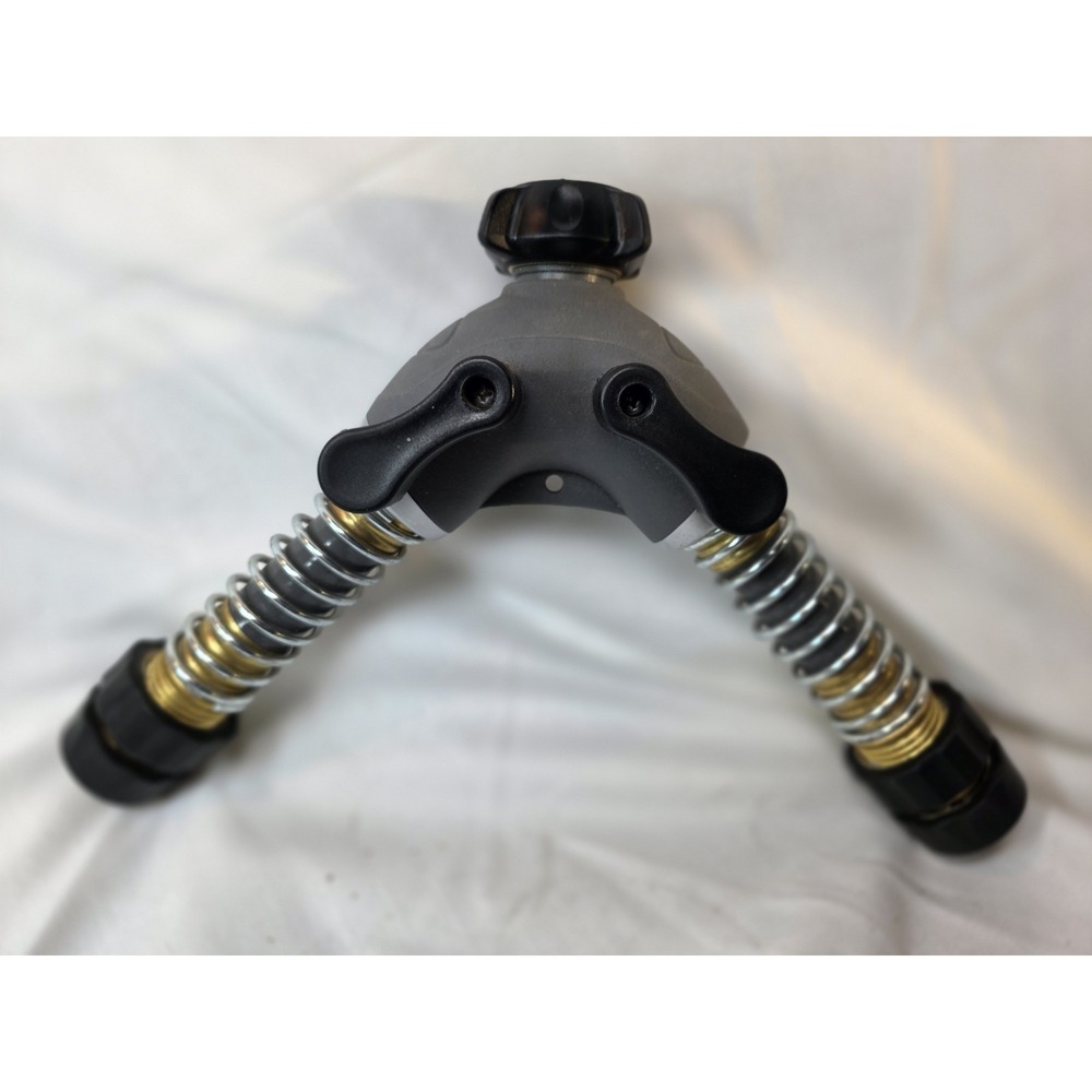 Gilmour Dual Flex Connect Shut-Off Hose Adaptor Garden Lawn Water Splitter Nice
